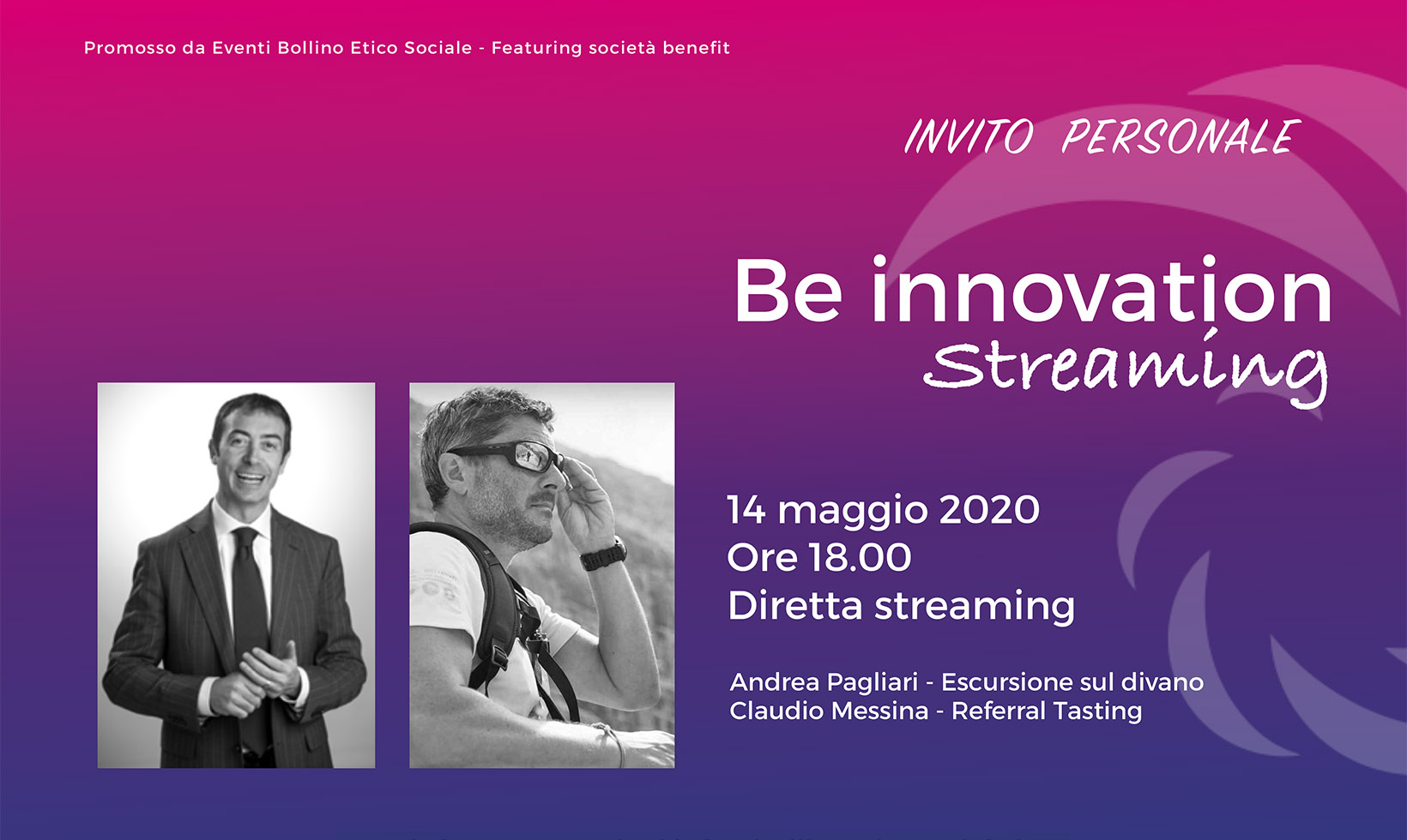 Be Innovation Streaming - Claudio Messina - Referral Tasting - 14 maggio 2020
