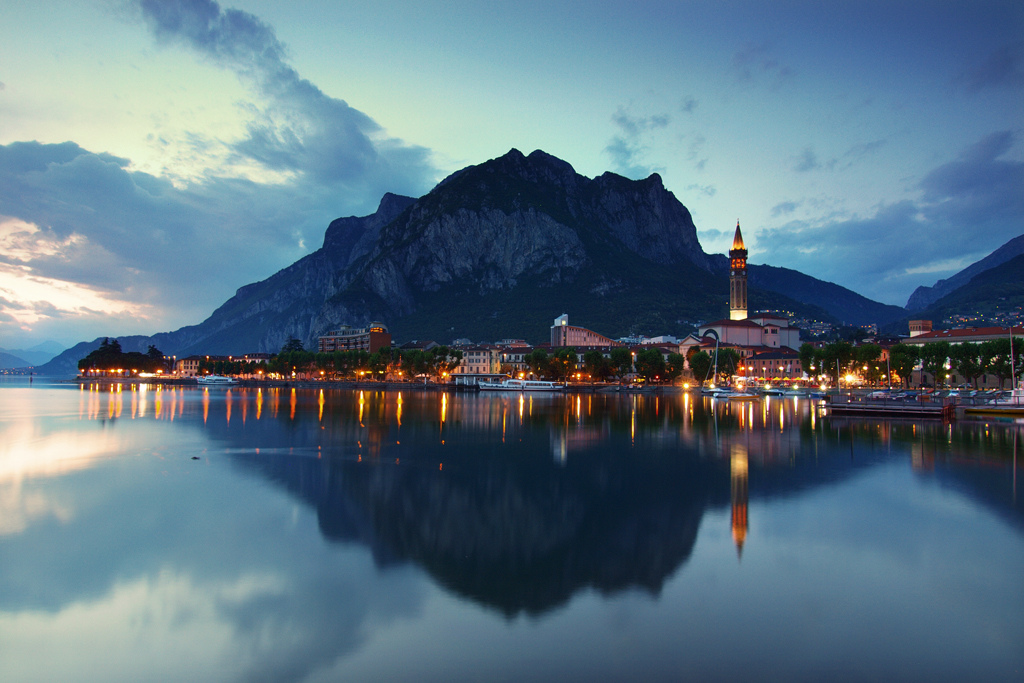 Lecco – Panorama al tramonto – Grazie Italia – Business a tavola – Claudio Messina